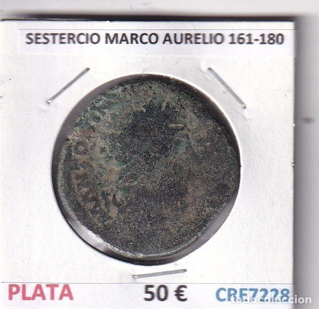Roman Empire Coins: CRE7228 MONEDA ROMANA SESTERCIO MARCO AURELIO 161-180