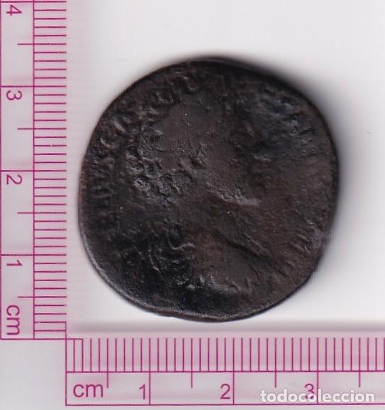 M&uuml;nzen R&ouml;misches Reich: CRE7318 MONEDA ROMANA SESTERCIO ROMA MARCO AURELIO MINERVA 153-154