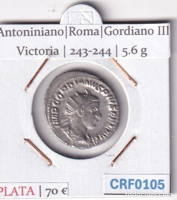 Roman Empire Coins: CRF0105 MONEDA ANTONINIANO ROMA GORDIANO III VICTORIA 243-244