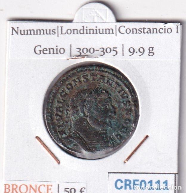 Moedas Imp&eacute;rio Romano: CRF0111 MONEDA NUMMUS LONDINIUM CONSTANCIO I GENIO 300-305