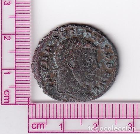 Moedas Imp&eacute;rio Romano: CRF0114 MONEDA NUMMUS CARTAGO MAJENCIO CARTAGO EN TEMPLO 307 BRONCE