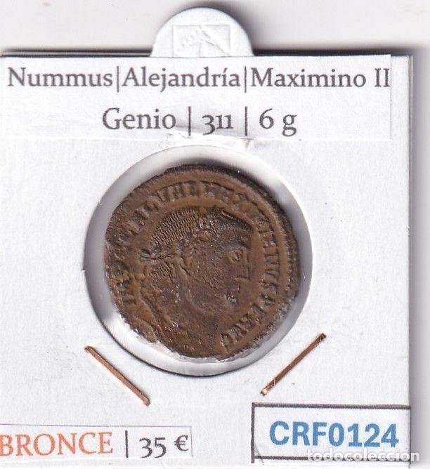 Moedas Imp&eacute;rio Romano: CRF0124 MONEDA NUMMUS ALEJANDRIA MAXIMINO II GENIO 311
