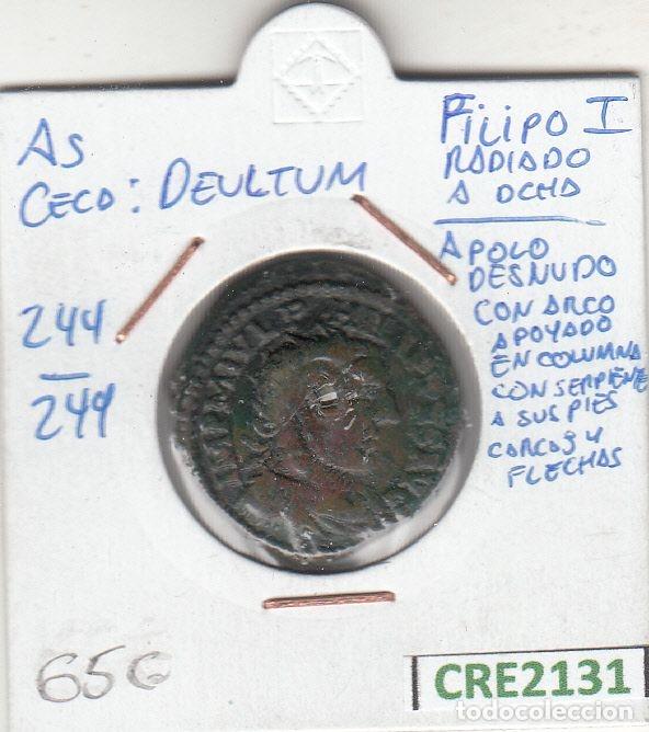 Monnaies Empire Romain: CRE2131 MONEDA ROMANA AS DEULTUM FILIPO I