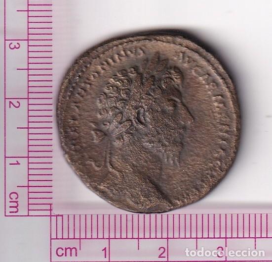 Moedas Imp&eacute;rio Romano: CRE3587 MONEDA ROMANA SESTERCIO MARCO AURELIO VICTORIA 163-164