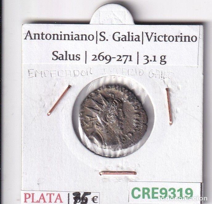 M&uuml;nzen R&ouml;misches Reich: CRE9319 MONEDA ROMANA ANTONINIANO SUR DE LA GALIA VICTORINO SALUS 269-271