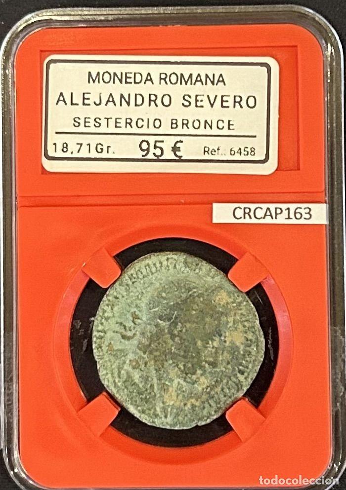 M&uuml;nzen R&ouml;misches Reich: CRCAP163 MONEDA ROMANA ALEJANDRO SEVERO SESTERCIO 238-244 BRONCE