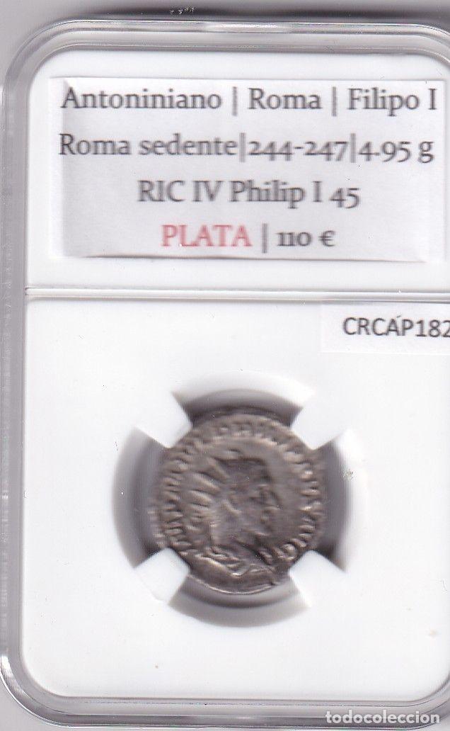 M&uuml;nzen R&ouml;misches Reich: CRCAP182 MONEDA ROMANA DENARIO ROMA SEPTIMIO SEVERO SEPTIMIO SEVERO 202-210