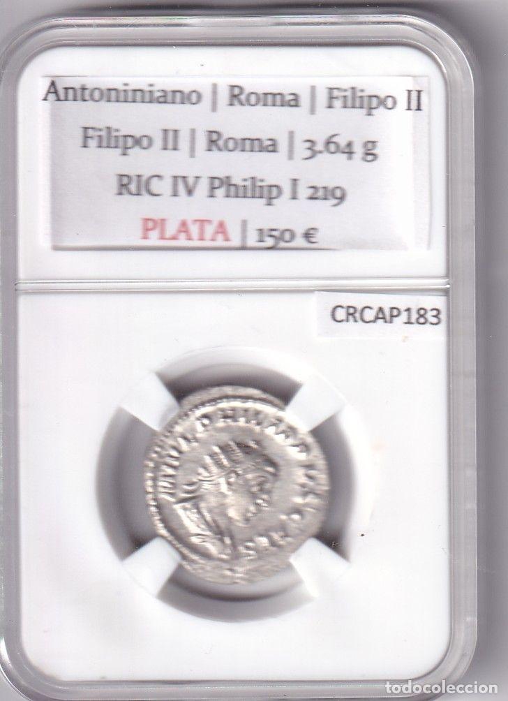 M&uuml;nzen R&ouml;misches Reich: CRCAP183 MONEDA ROMANA DENARIO ROMA SEPTIMIO SEVERO SEPTIMIO SEVERO 202-210