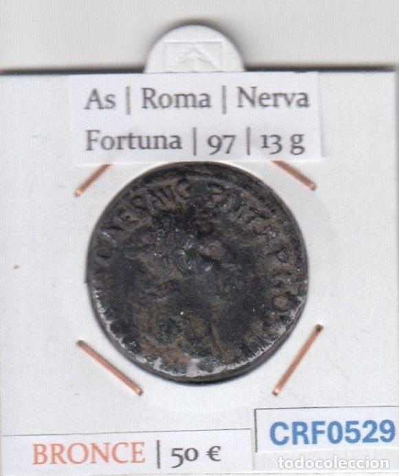 M&uuml;nzen R&ouml;misches Reich: CRF0529 MONEDA AS ROMA NERVA FORTUNA 97