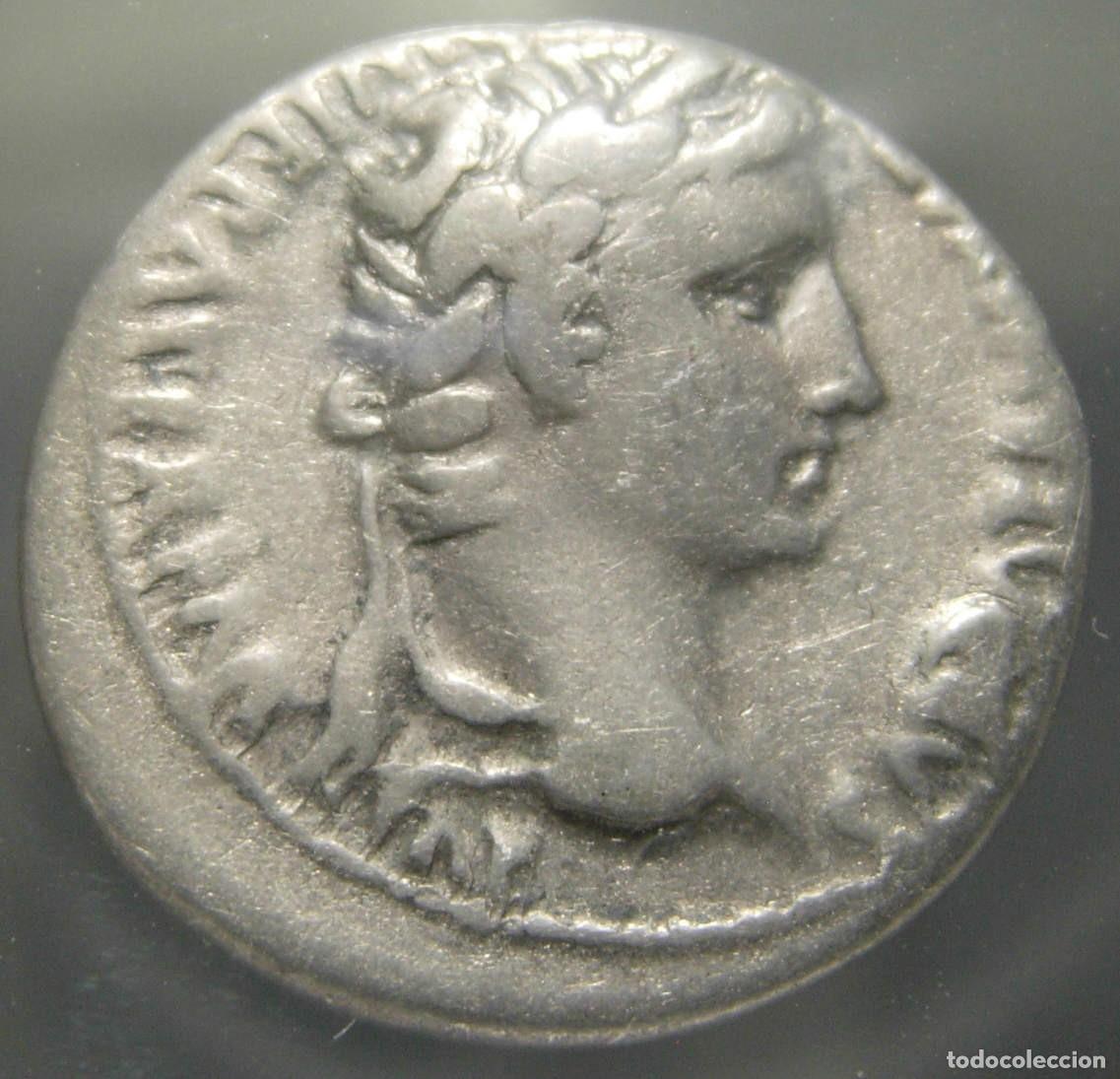 Monedas Imperio romano: Augusto (27 aC - 14 dC) AR Denario Cayo y Lucio C&eacute;sares - Certificado NGC