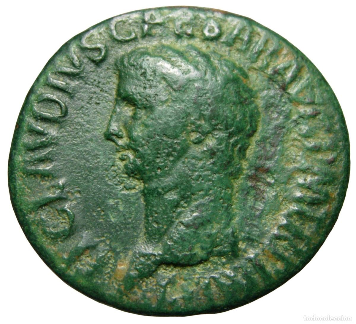 Monedas Imperio romano: Claudio &AElig; As (42 dC), Minerva