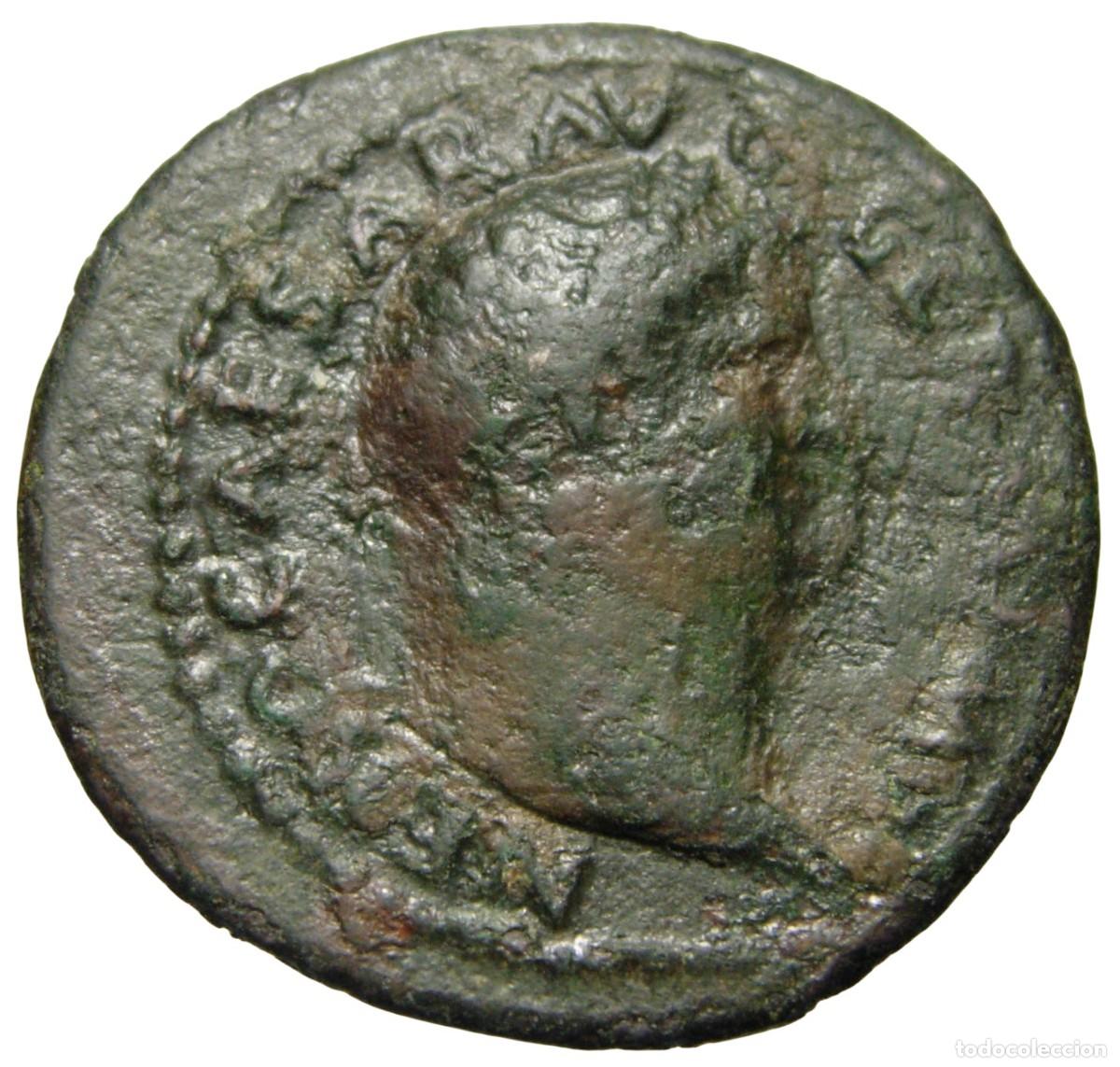Monedas Imperio romano: Nero &AElig; As (66 dC), Victoria - Foto 2