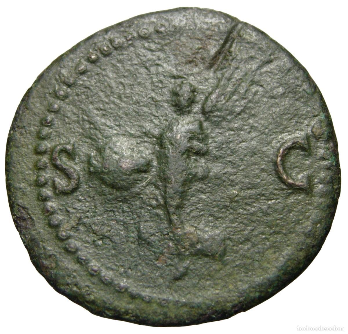 Monedas Imperio romano: Nero &AElig; As (66 dC), Victoria - Foto 3