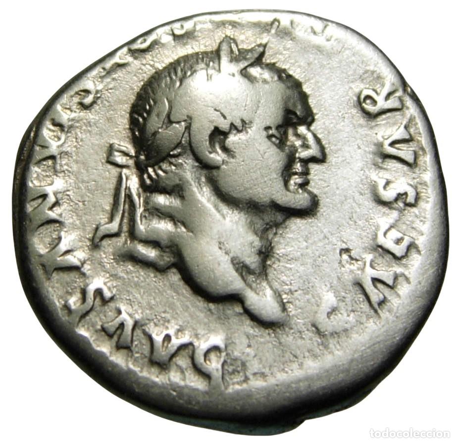 Monedas Imperio romano: Vespasiano AR Denario (77-78 dC), Annona