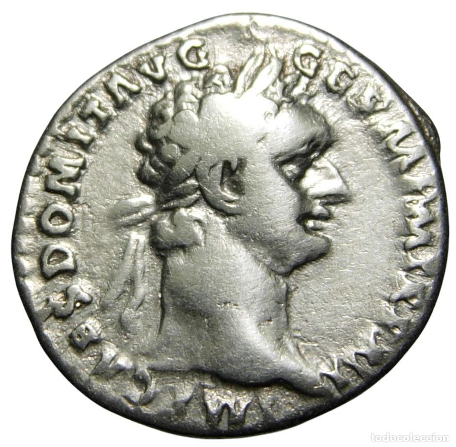 Monedas Imperio romano: Domiciano (81-96 dC) AR Denario, Minerva
