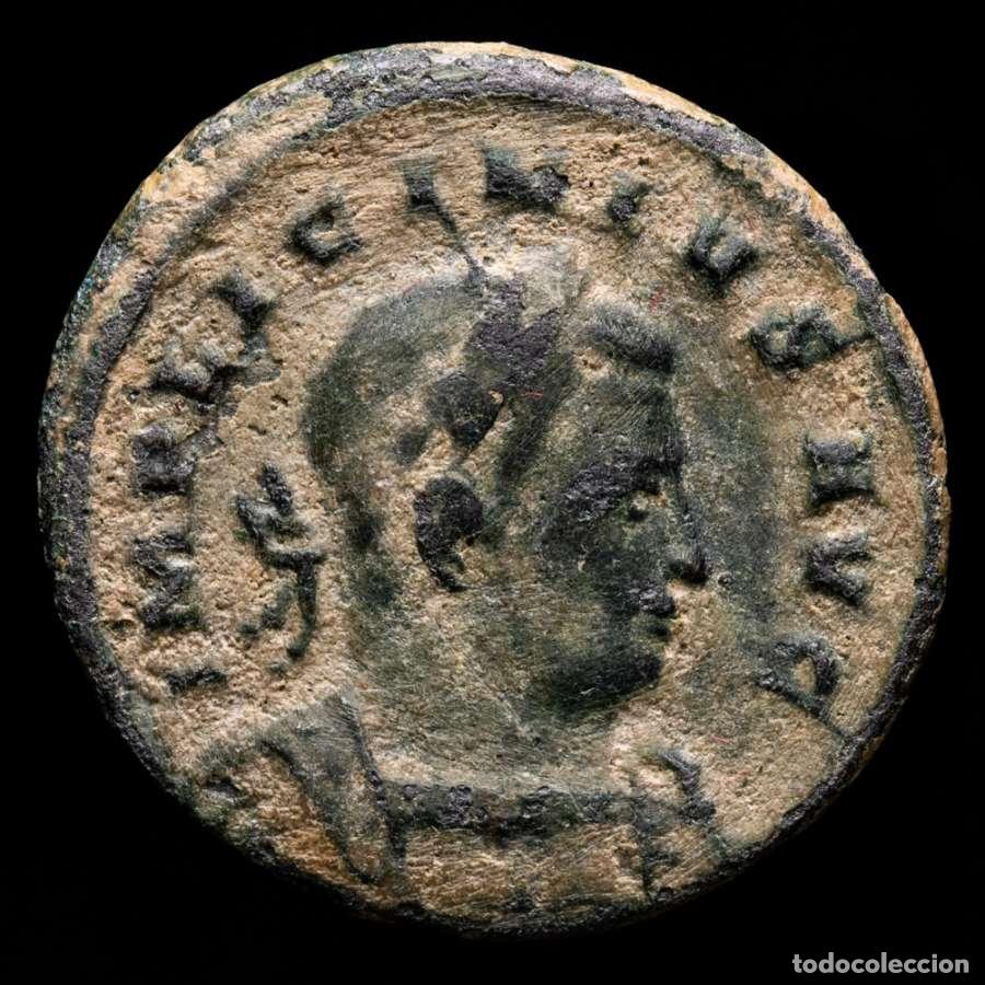 Monedas Imperio romano: Licinio I 308-324. follis, Treveri, GENIO POP ROM T-F // BTR