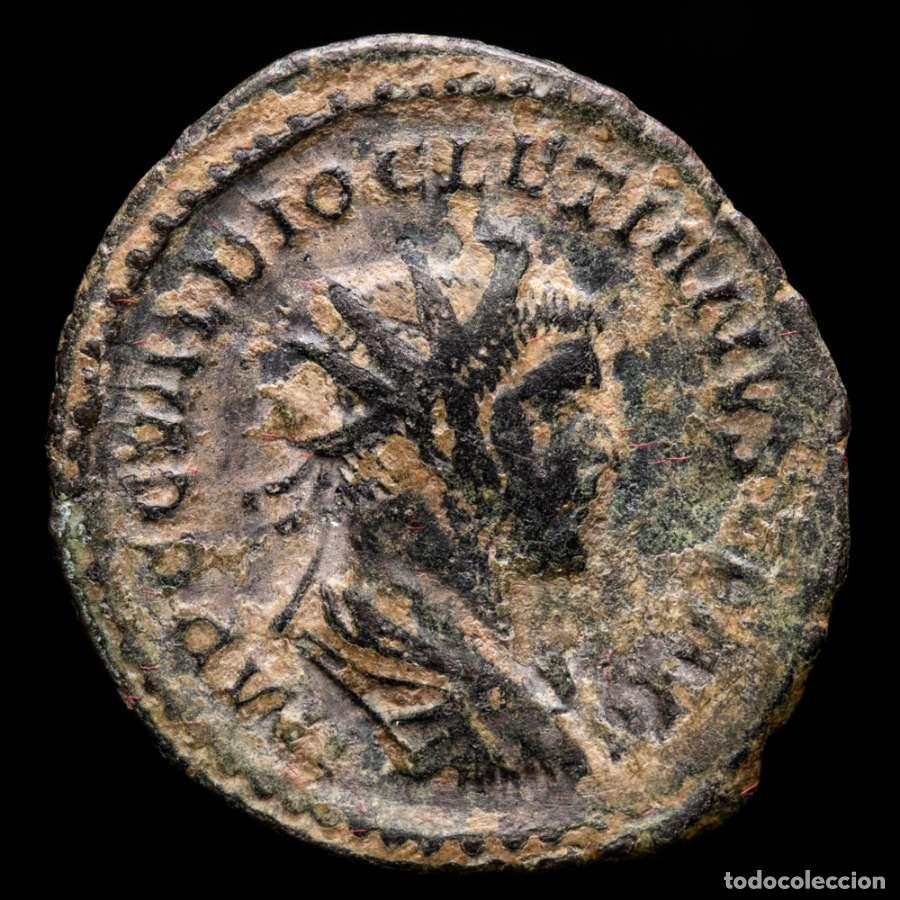 Monedas Imperio romano: Diocleciano (284-305 dC) Antoniniano Lugdunum PROVIDENTIA AVG.