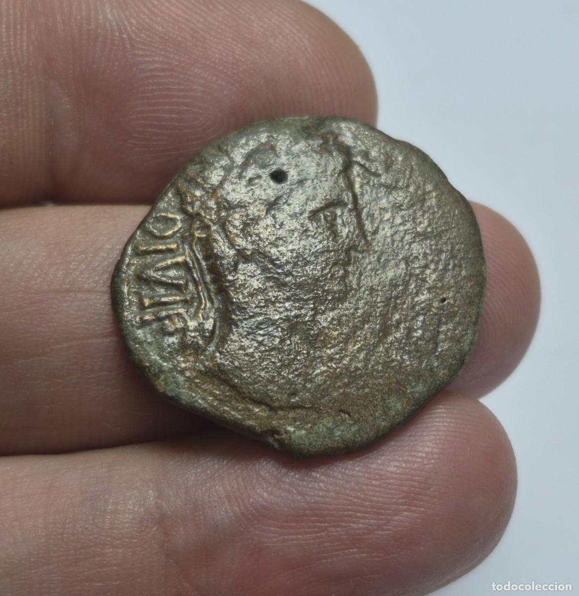 Monedas Imperio romano: NT/ AS IBERORROMANO DE AUGUSTO ERCAVICA 11,85 grs (A1668)