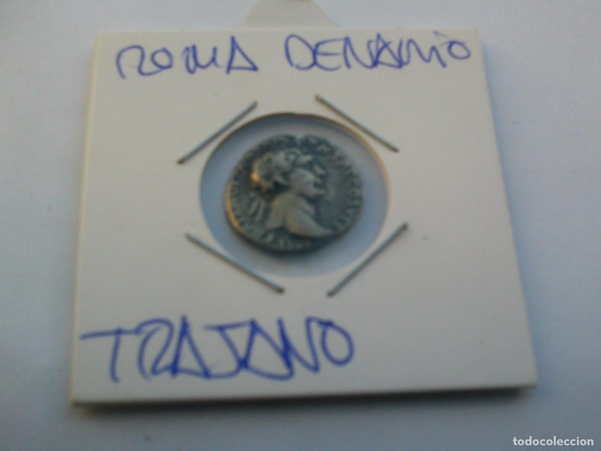 Monedas Imperio romano: DENARIO PLATA EMPERADOR TRAJANO. SIGLO II D.C.