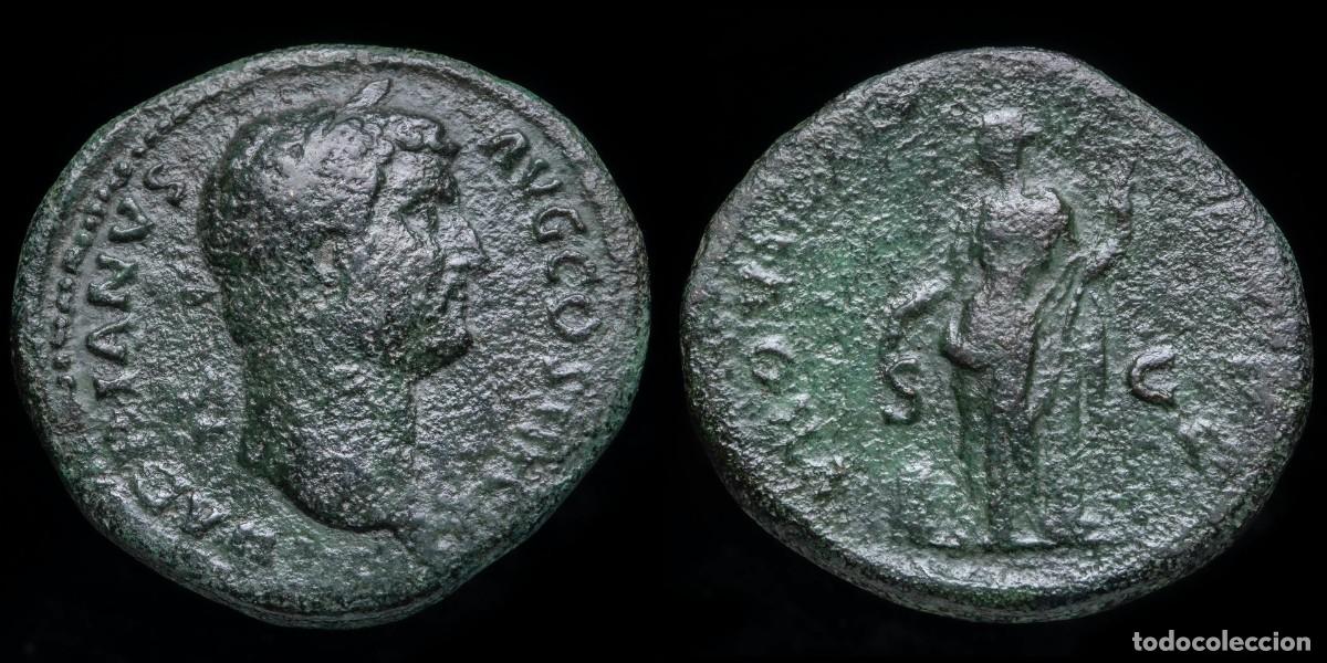 Monedas Imperio romano: Hadrian Sestertius - PROVIDENTIA AVG - 33 mm / 28,81 gr.