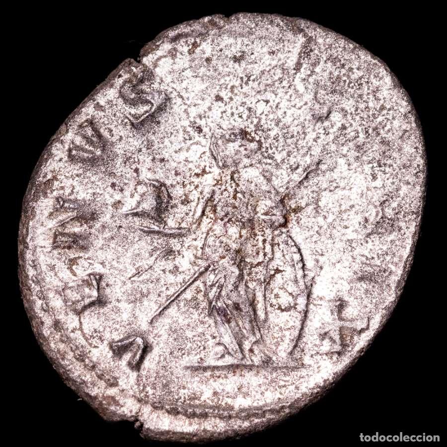 Monedas Imperio romano: Rar&iacute;simo Valeriano I (253-260) Antoniniano H&iacute;brido. Reverso Salonina