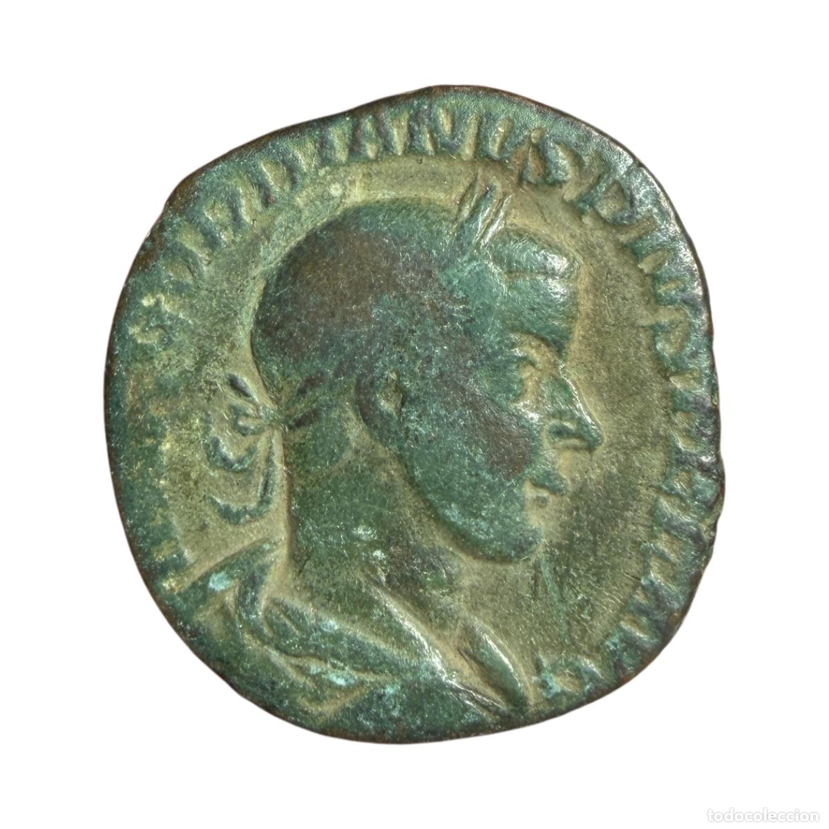 Monedas Imperio romano: NT/ SESTERCIO GORDIANO LAETITIA (A1653)