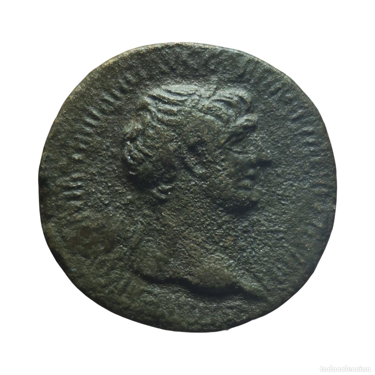 Monedas Imperio romano: NT/ SESTERCIO TRAJANO PAX (A1652)