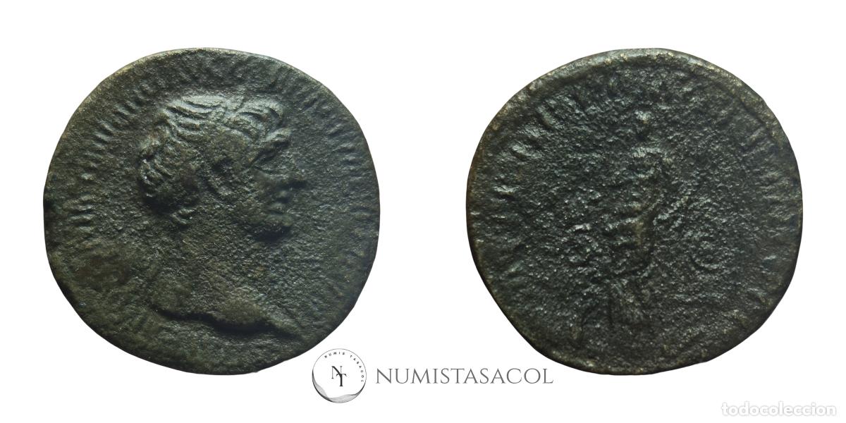 Monedas Imperio romano: NT/ SESTERCIO TRAJANO PAX (A1652) - Foto 3