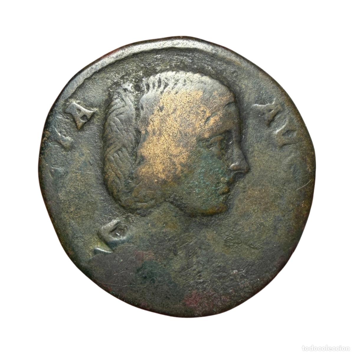 Monedas Imperio romano: NT/ SESTERCIO JULIA DOMNA CIBELES