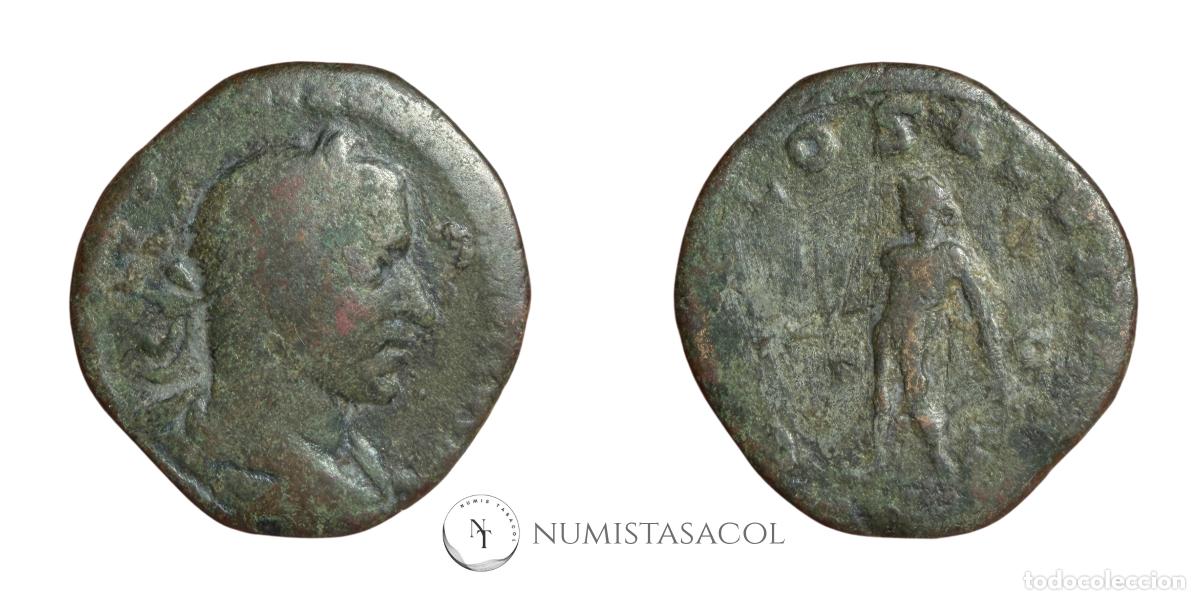 Monedas Imperio romano: NT/ SESTERCIO VOLUSIANO APOLLO (A1655) - Foto 3