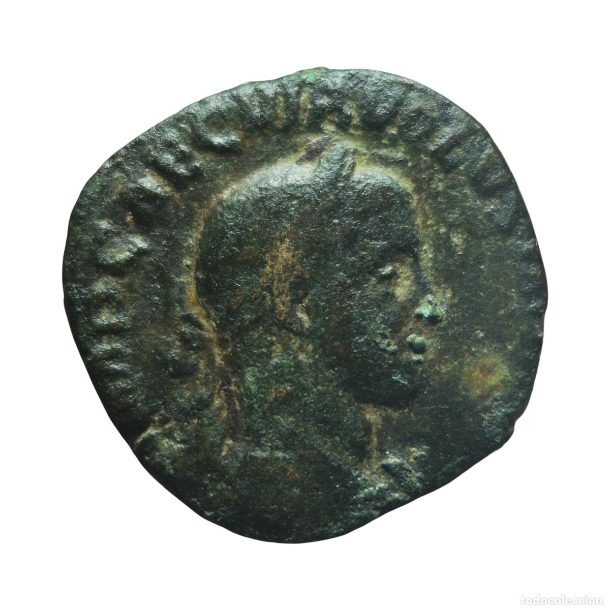 Monedas Imperio romano: NT/ SESTERCIO VOLUSIANO FELICITAS (A1656)