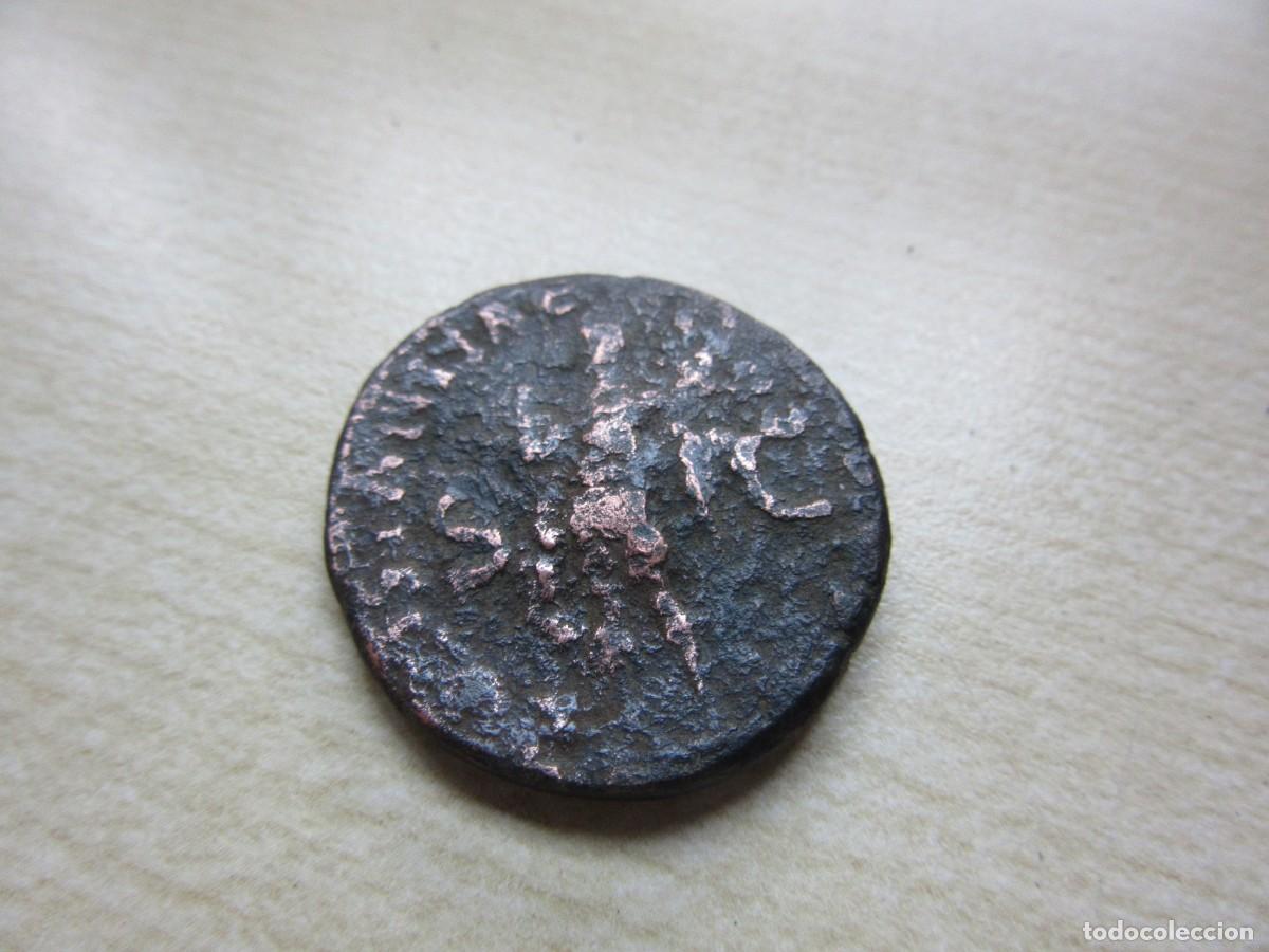 Monedas Imperio romano: As de Claudio I Reverso Constantiae SC Di&aacute;metro 2,6cm 41-54 DC Posible emitido en Hispania