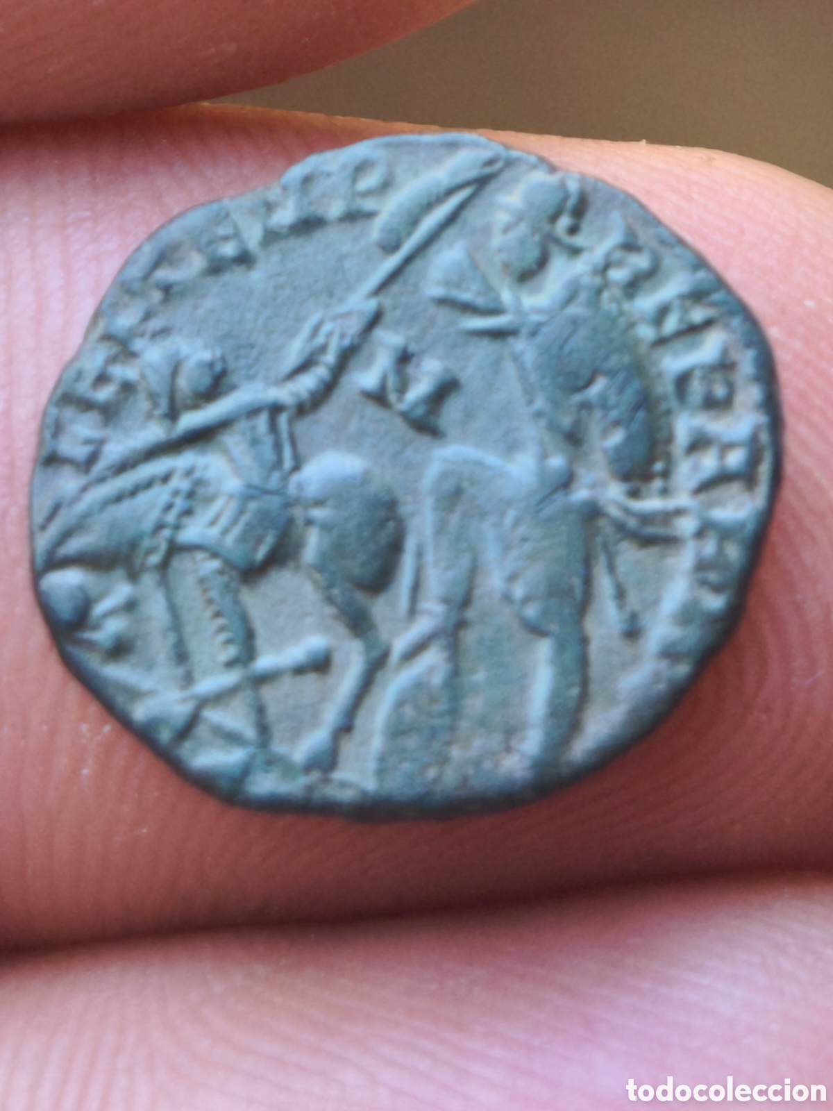 Monedas Imperio romano: Constancio II Tesal&oacute;nica centionel follis moneda romana
