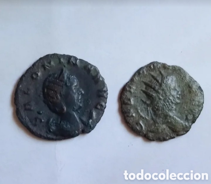 Monedas Imperio romano: Monedas romanas de galienus y salonina