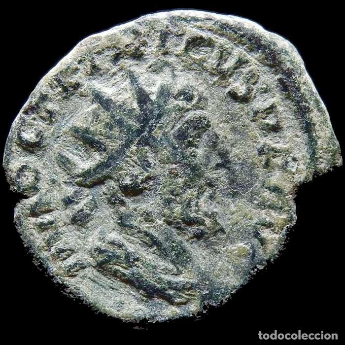 Monedas Imperio romano: Tetrico I (270-274 dC), antoniniano de bronce.