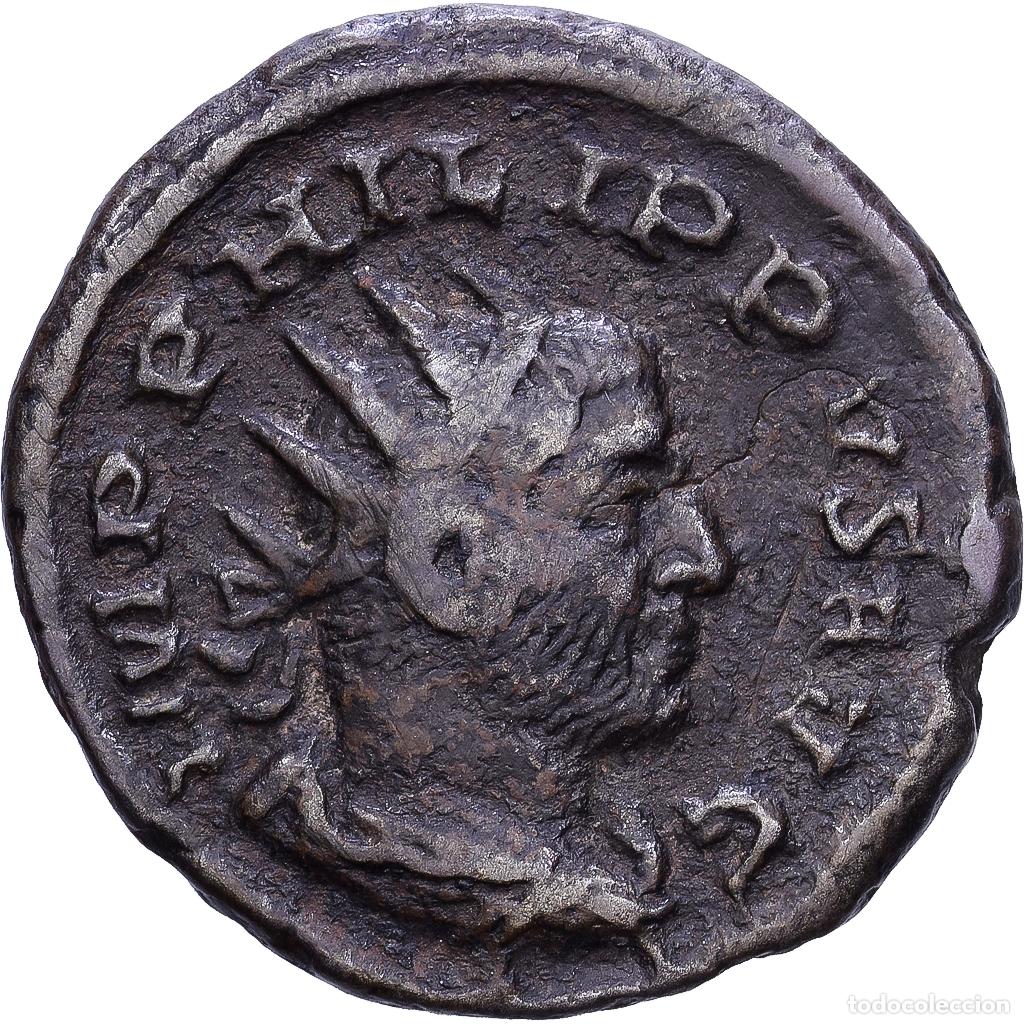 Monedas Imperio romano: [#1547221] Roman Empire, Philip I, Antoninianus, 248, Rome, Rare, Plata, MBC