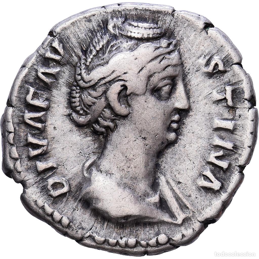 Monedas Imperio romano: [#1547238] Roman Empire, Faustina I, Denarius, 141, Rome, Plata, MBC, RIC:384a