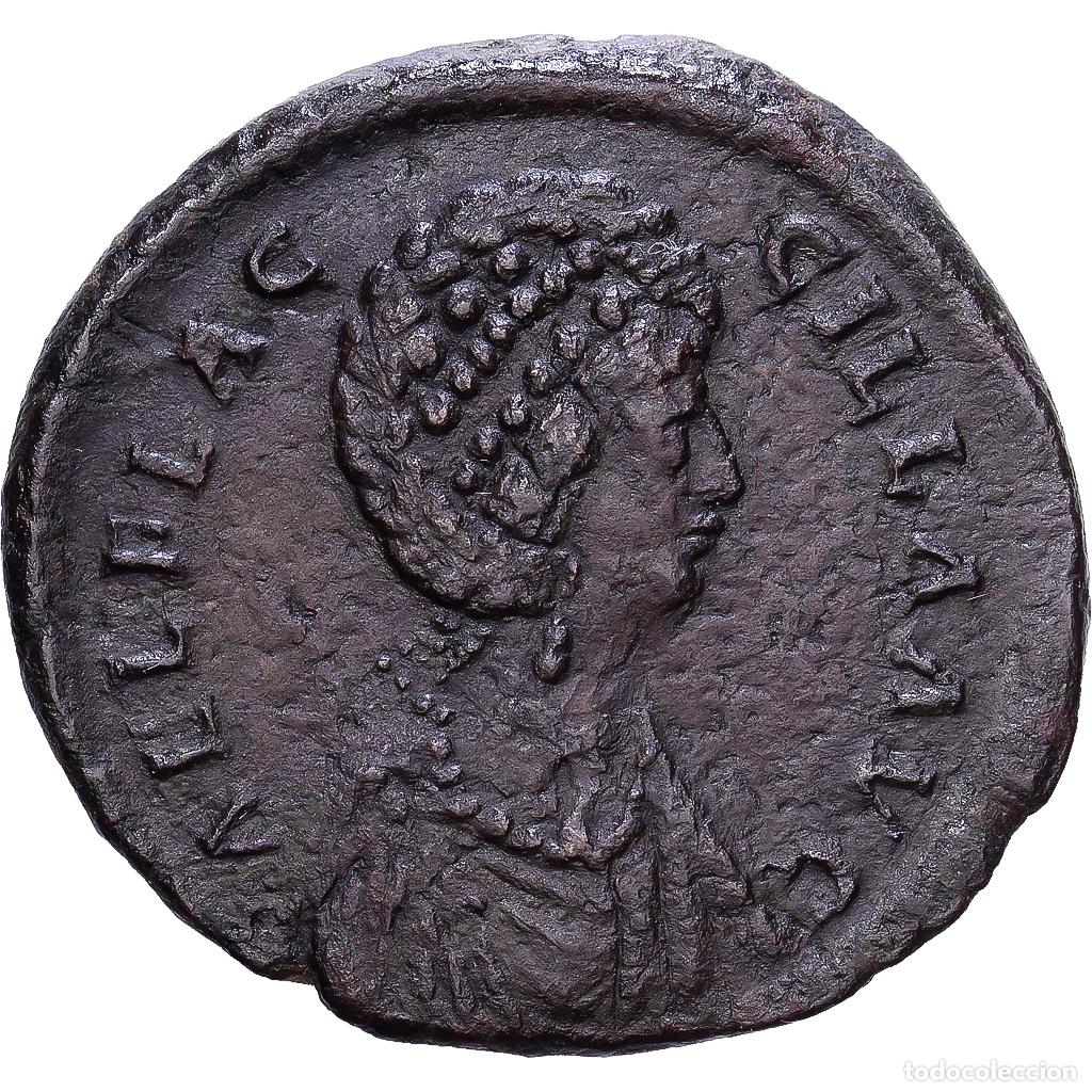 Monedas Imperio romano: [#1547180] Roman Empire, Aelia Flaccilla, Maiorina, 383-388, Constantinople, Bronce, MBC