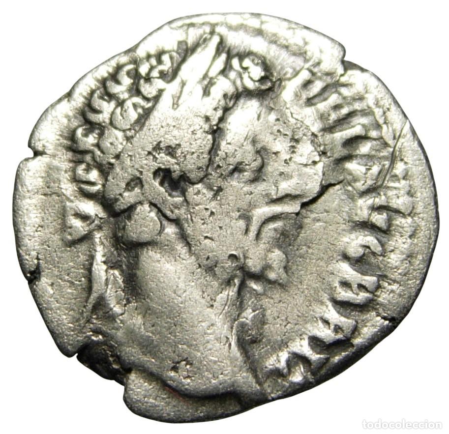 Monedas Imperio romano: C&oacute;modo (177-192 dC) AR Denario, J&uacute;piter - Foto 2