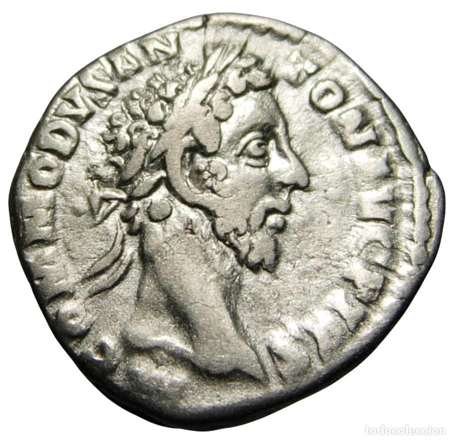 Monedas Imperio romano: C&oacute;modo (177-192 dC) AR Denario - Salus - Foto 1