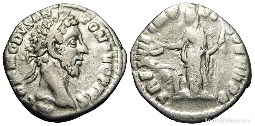 Monedas Imperio romano: C&oacute;modo (177-192 dC) AR Denario - Salus - Foto 3