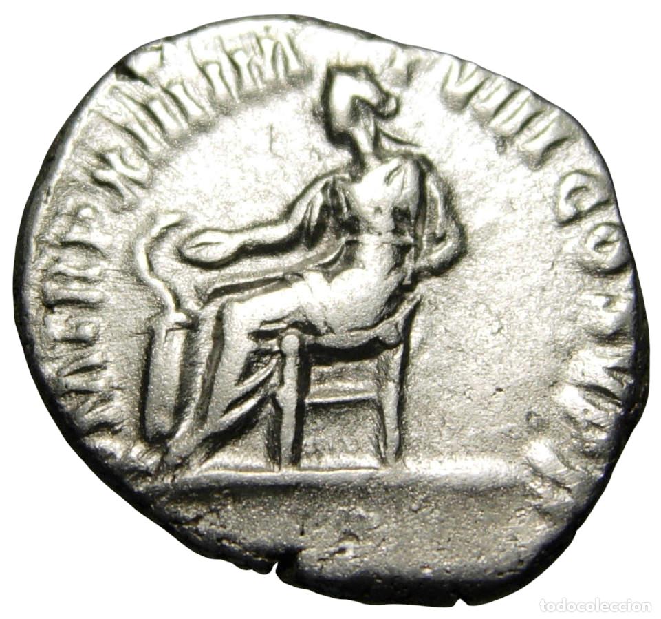 Monedas Imperio romano: C&oacute;modo (177-192 dC) AR Denario, Salus - Foto 2