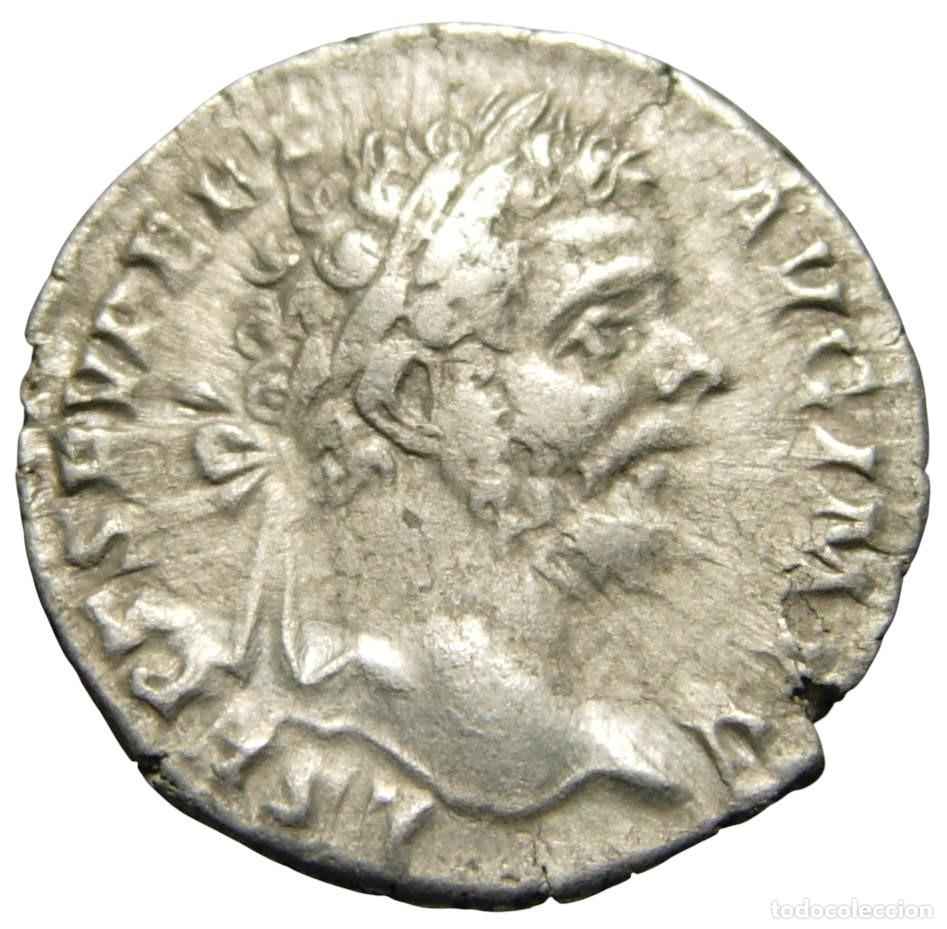 Monedas Imperio romano: Septimio Severo (193-211 dC) AR Denario - Marte - Foto 2