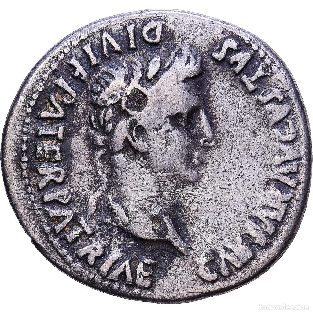 Monedas Imperio romano: [#1547338] Roman Empire, Auguste, Denarius, 2 BC-4 AD, Lyon - Lugdunum, Fourr&eacute;e, Bronce