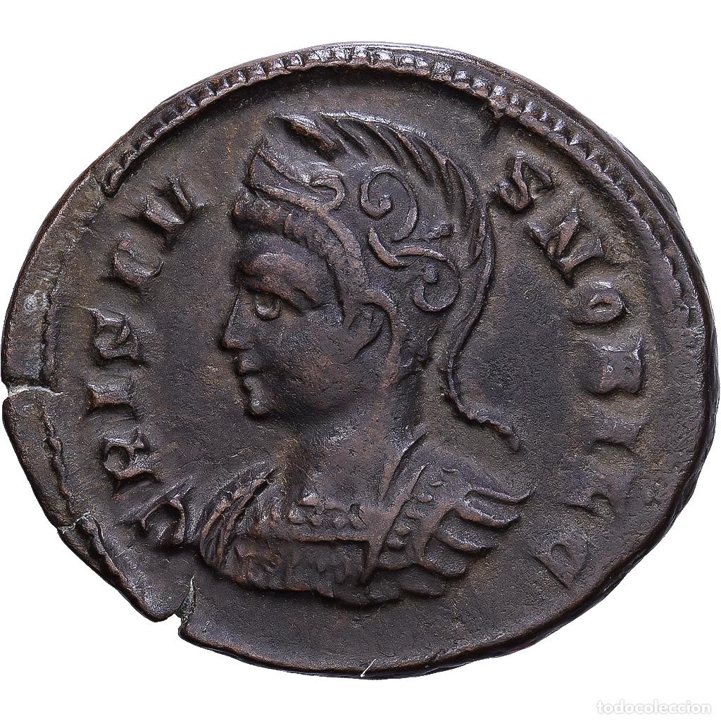 Monedas Imperio romano: [#1547189] Roman Empire, Crispus, Nummus, 323-324, Londinium, Bronce, MBC+, Cohen:29
