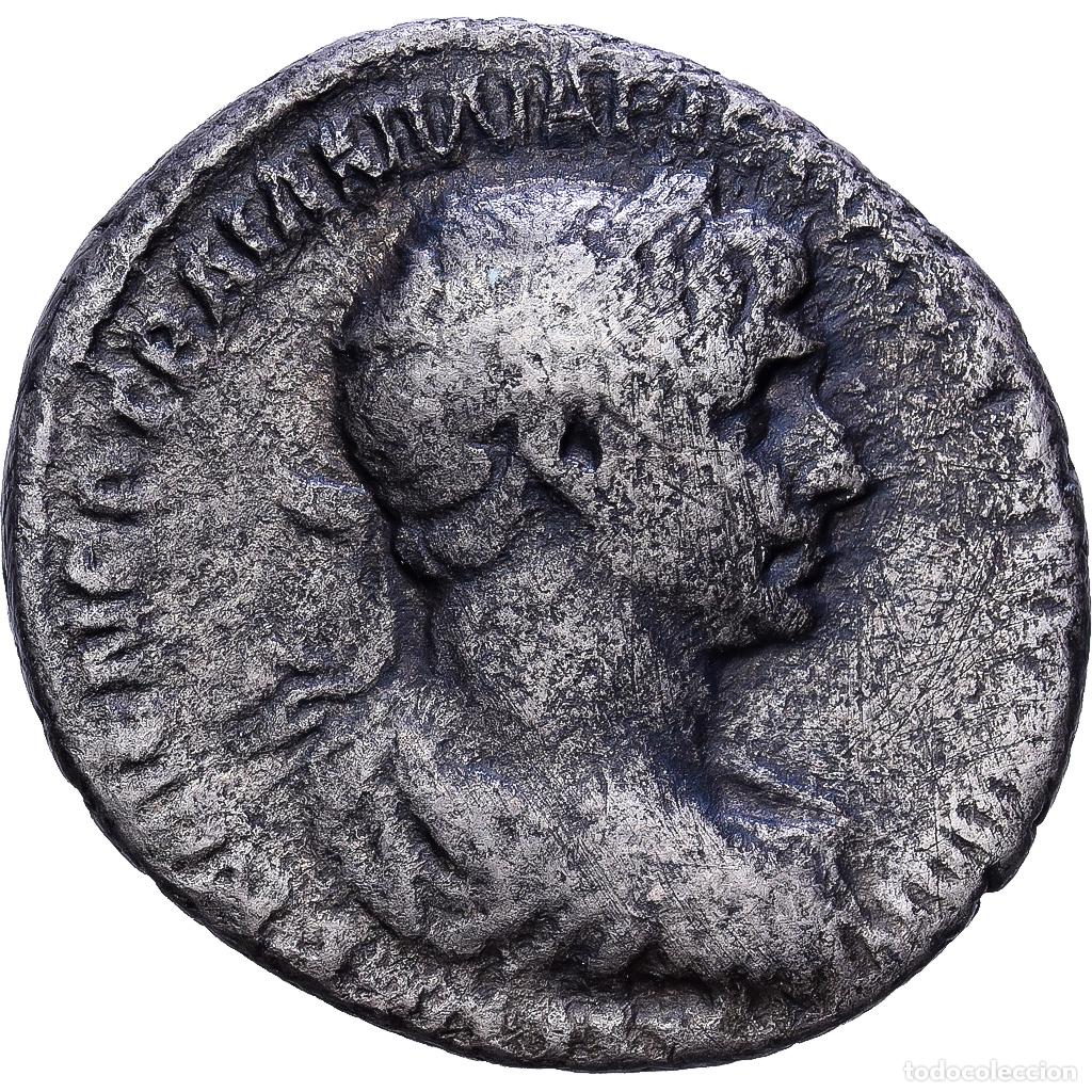 Monedas Imperio romano: [#1547237] Arabia, Trajan, Drachm, 114-116, Arabian Mint, Plata, BC+, RPC:III-4076