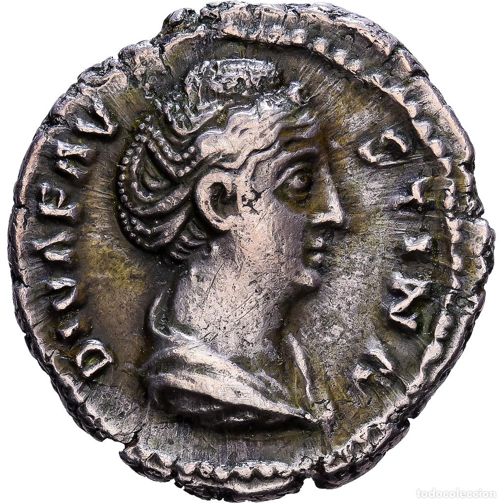 Monedas Imperio romano: [#1547297] Roman Empire, Faustina I, Denarius, 141, Rome, Plata, MBC+, RIC:351a