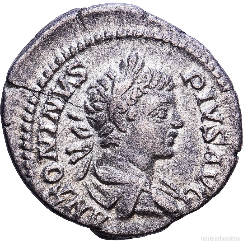 Monedas Imperio romano: [#1547339] Roman Empire, Caracalla, Denarius, 201-206, Rome, Plata, MBC+, Cohen:64, RIC:127