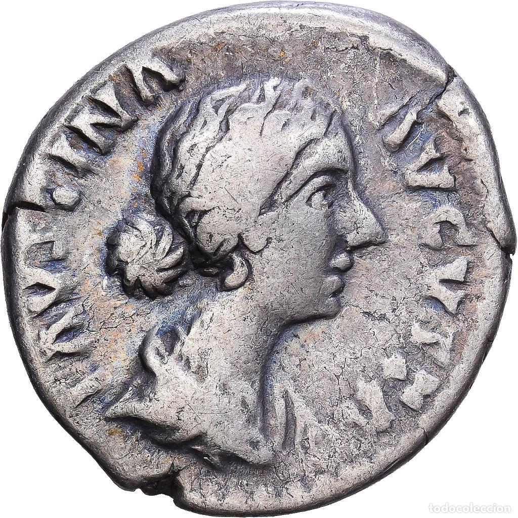 Monedas Imperio romano: [#1203378] Roman Empire, Faustina II, Denarius, 161-164, Rome, Plata, BC+