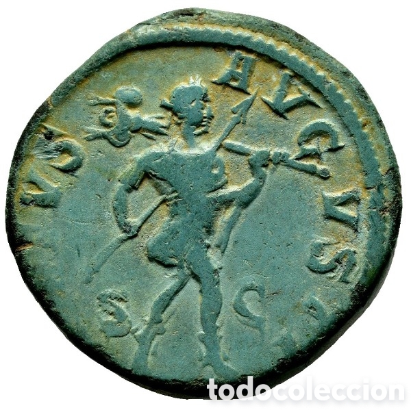 Monedas Imperio romano: Severo Alejandro (222-235). Sestercio. Roma.